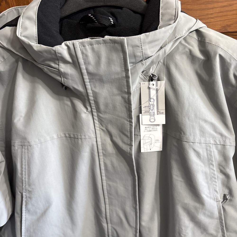 NWT Lands End Women's Gray Hooded 2X 20W-22W Squall Long Parka Stadium Coat - Picture 2 of 16